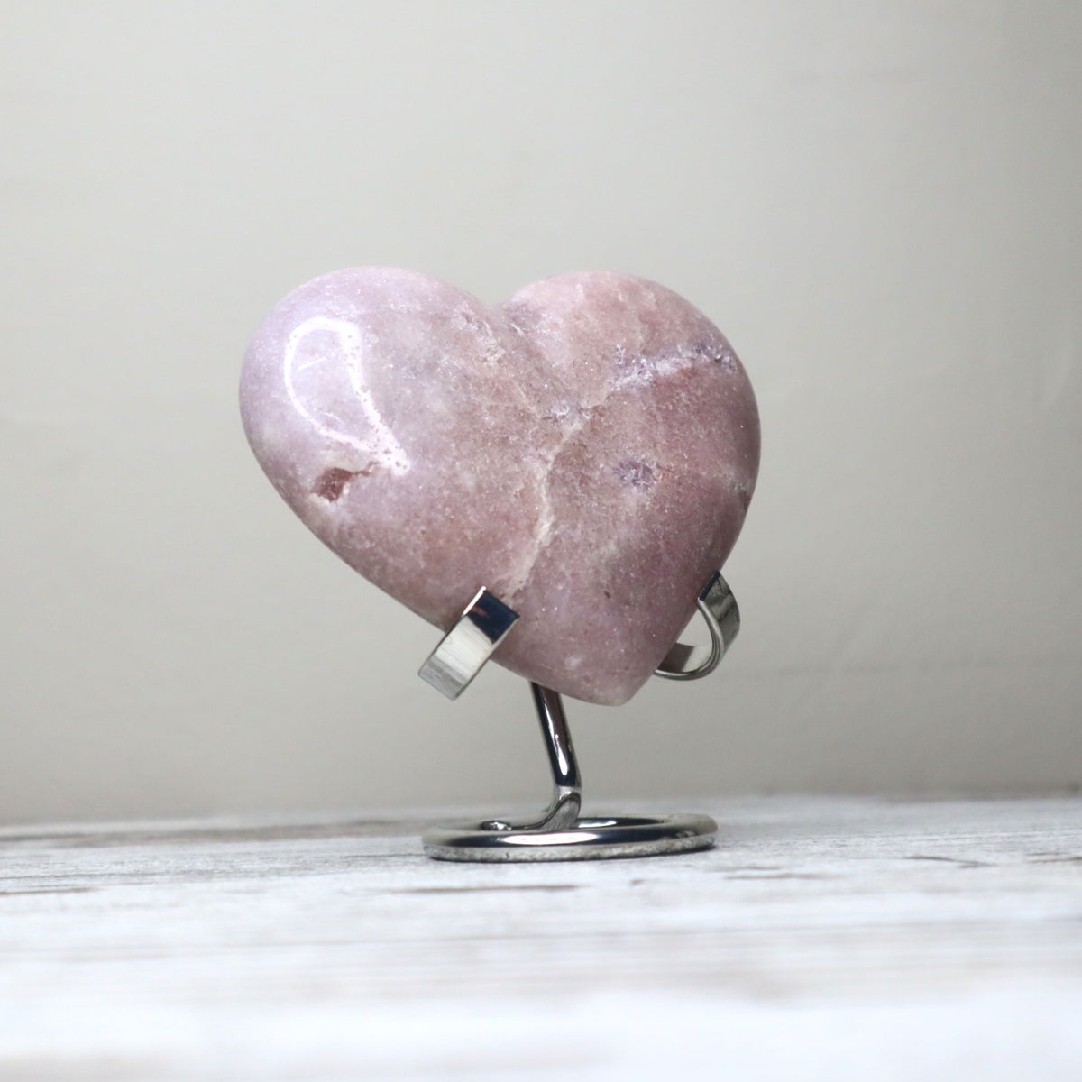 Pink Amethyst Heart Carving | Calm, Emotional Healing &amp; Gentle Protection