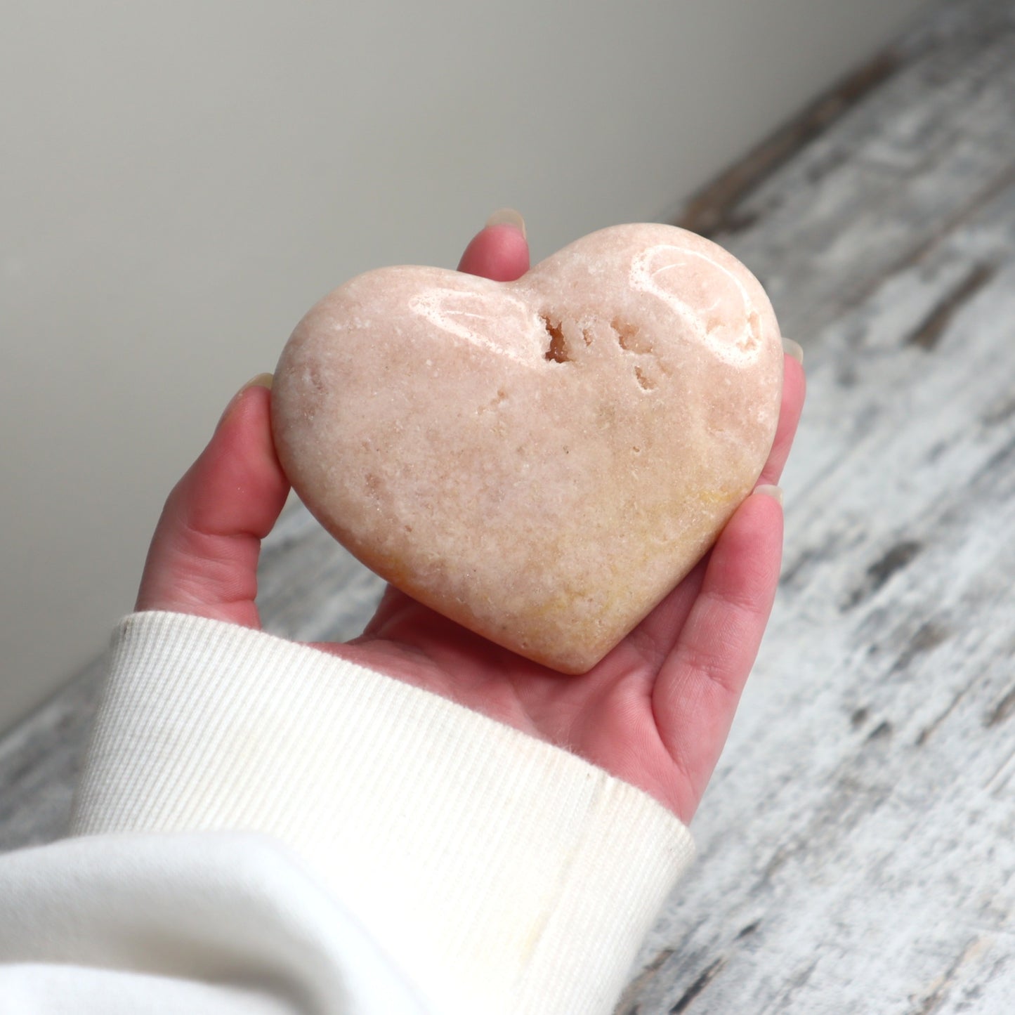 Pink Amethyst Heart | Gentle Healing, Love & Emotional Calm