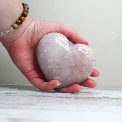 Pink Amethyst Heart | Serenity, Self Love & Gentle Healing