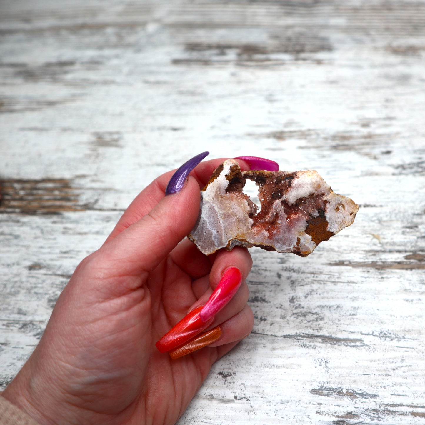 Pink Amethyst Mini Cluster | Heart Healing, Calm & Gentle Protection