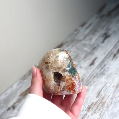 Pink Amethyst Druzy Freeform | Emotional Healing, Intuition & Gentle Strength