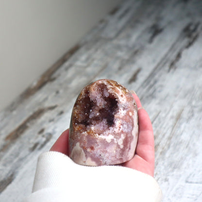 Pink Amethyst Druzy Freeform | Emotional Healing, Intuition & Gentle Strength