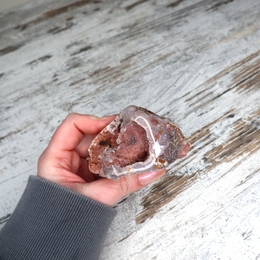 Pink Amethyst Mini Freeform | Calm, Emotional Healing & Gentle Protection