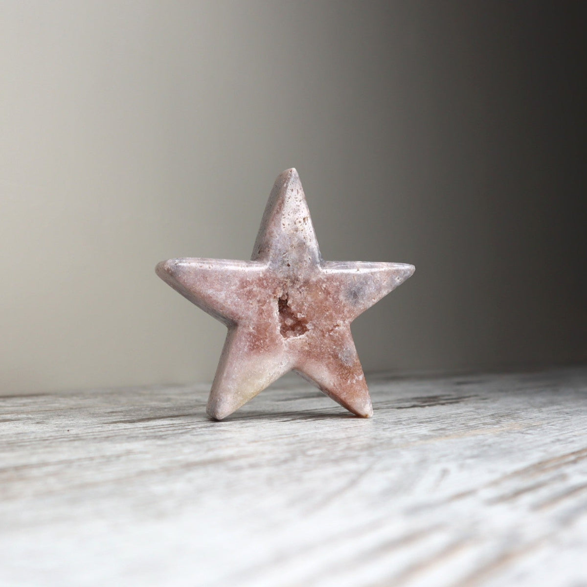 Pink Amethyst Star Carving | Calm, Emotional Balance &amp; Gentle Renewal