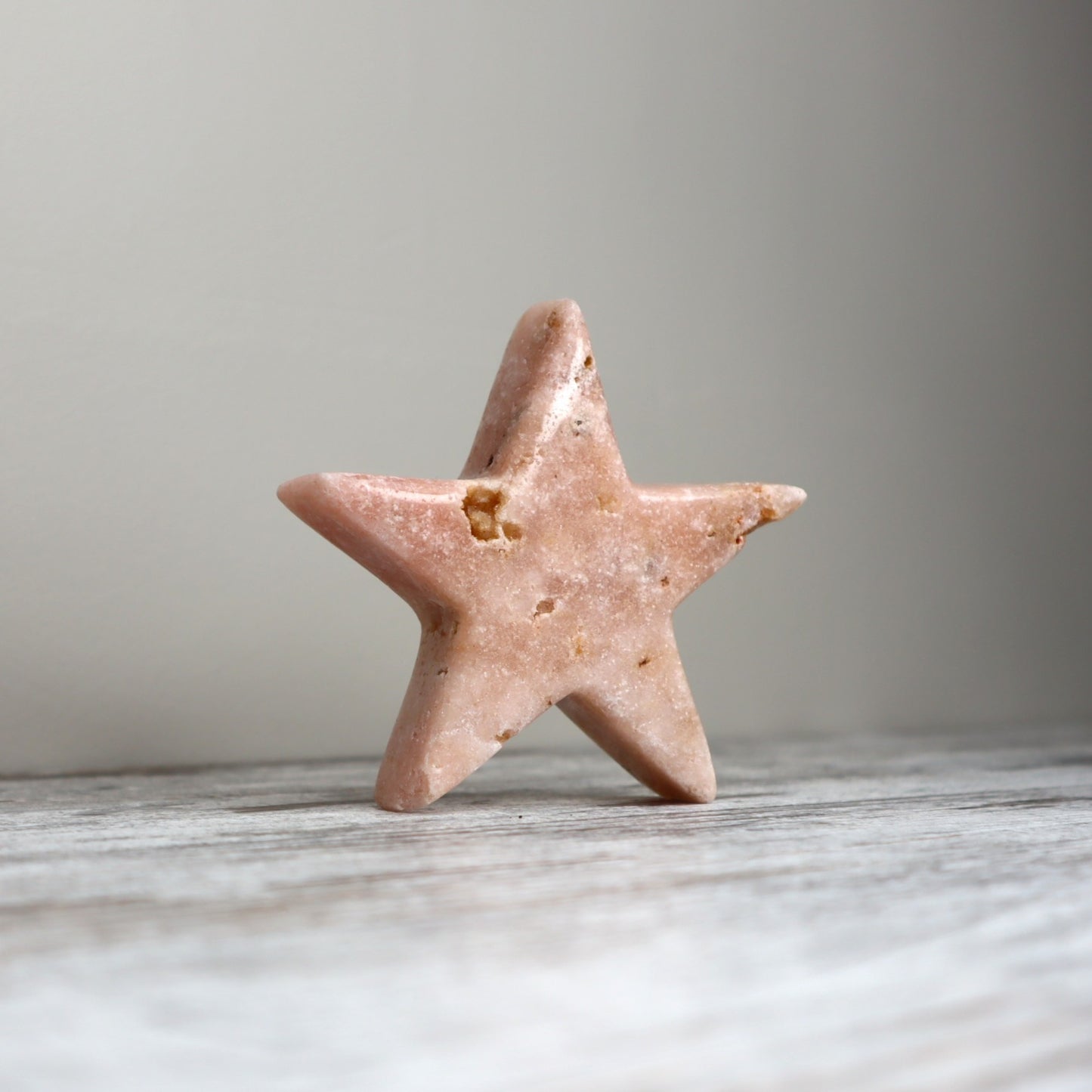 Pink Amethyst Star Carving | Calm, Balance & Gentle Restoration