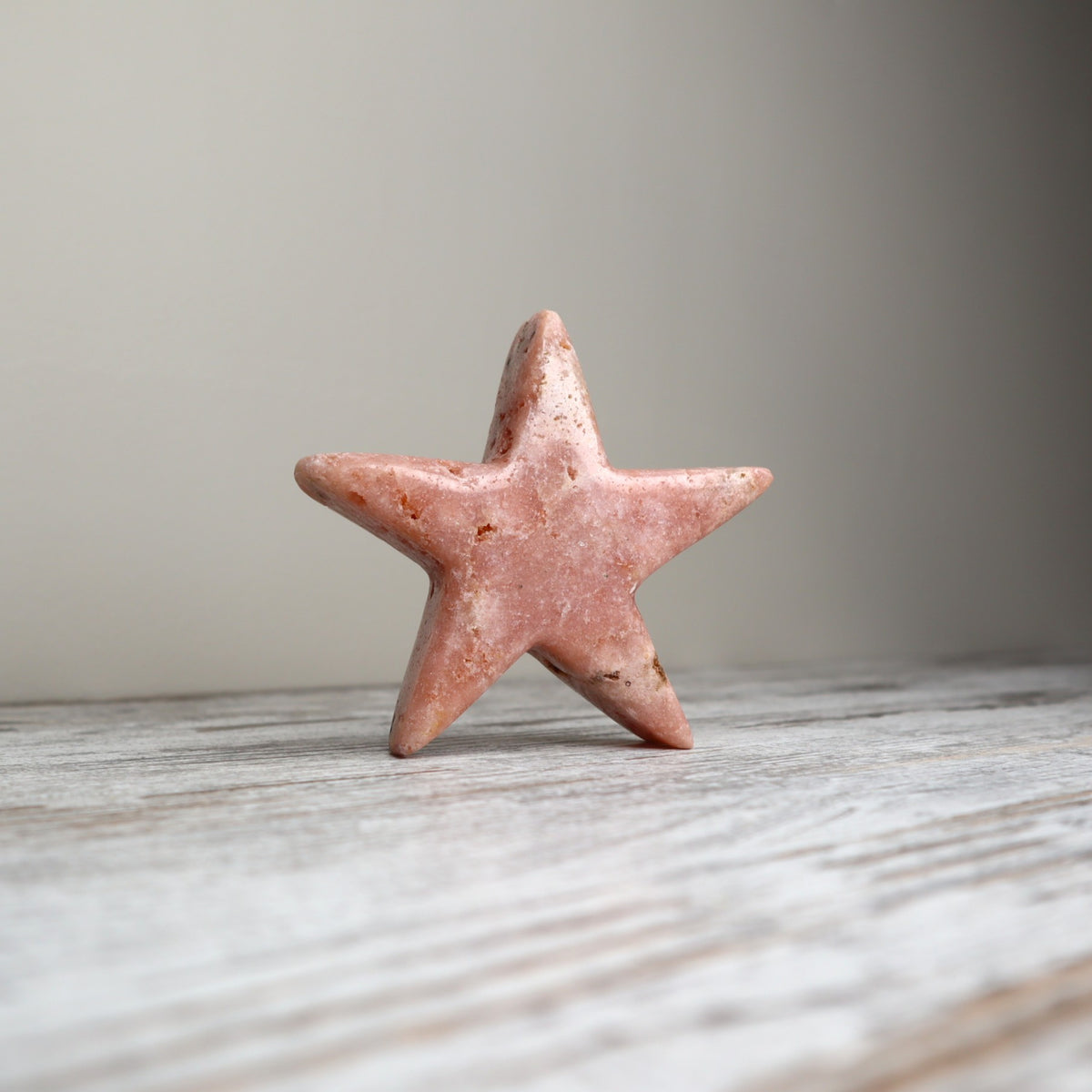 Pink Amethyst Star Carving | Grounded Love, Calm &amp; Emotional Support