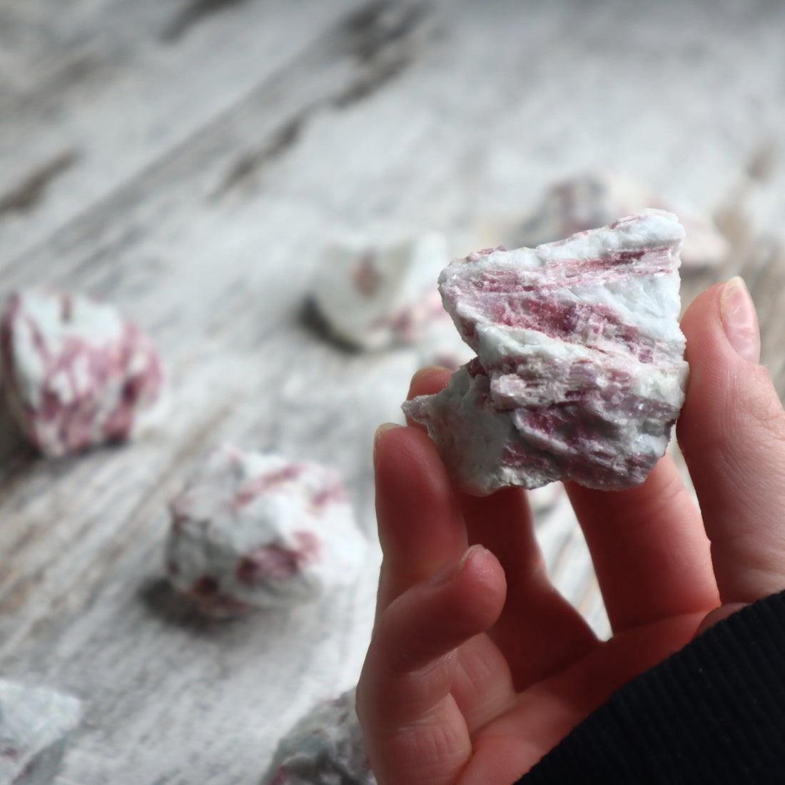 Pink Tourmaline Raw in Matrix | Love, Emotional Healing &amp; Heart Support