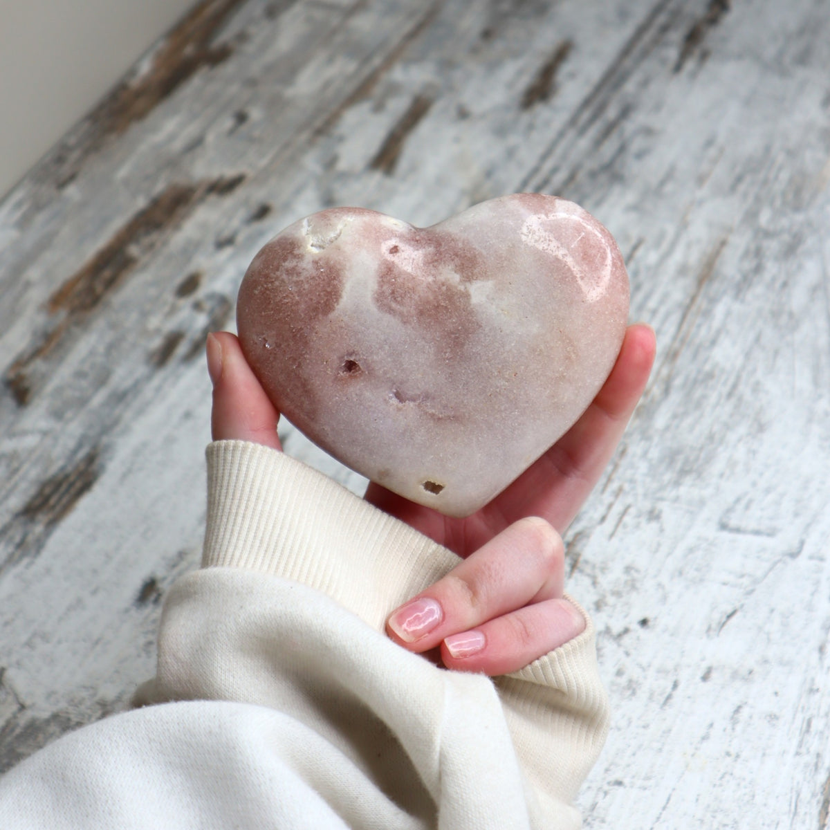 Pink Amethyst Heart | Gentle Healing, Self-Compassion &amp; Emotional Renewal