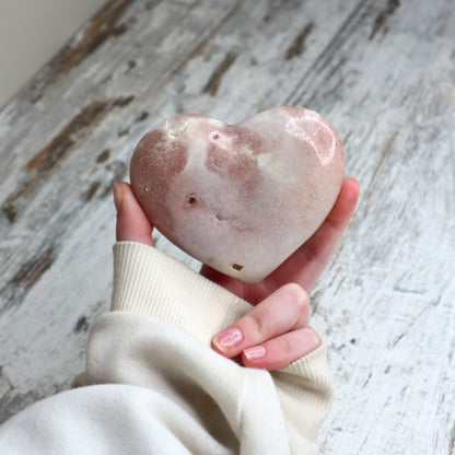 Pink Amethyst Heart | Gentle Healing, Self-Compassion &amp; Emotional Renewal