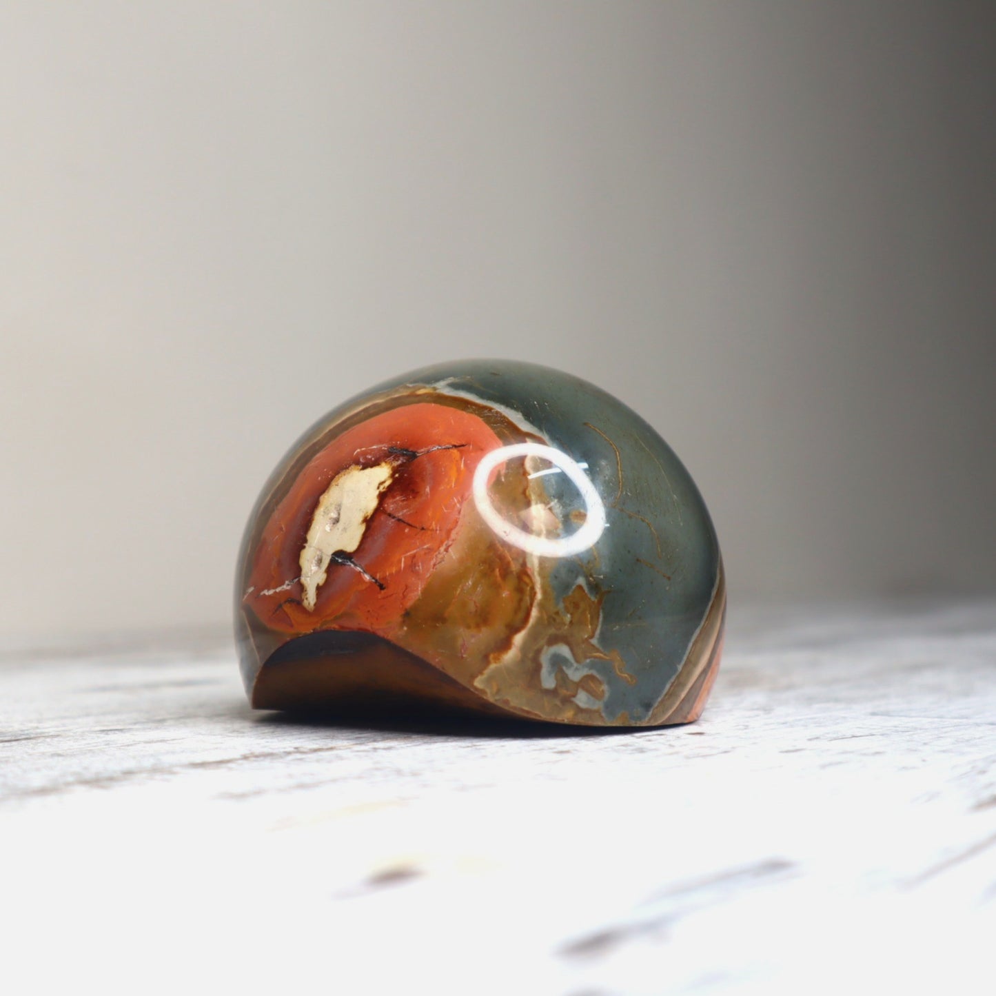 Polychrome Jasper Companion Carving | Grounding, Stability & Emotional Strength