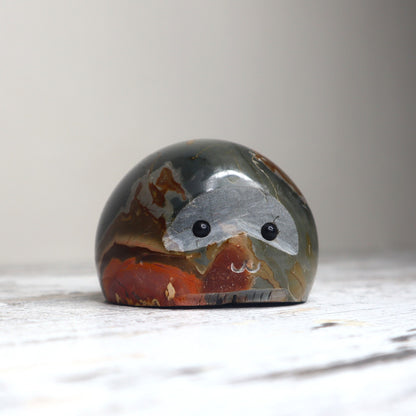 Polychrome Jasper Companion Carving | Grounding, Stability & Emotional Strength