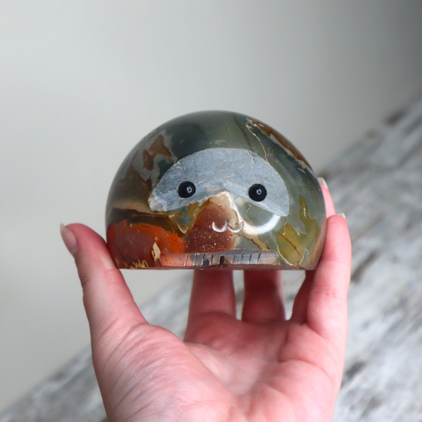 Polychrome Jasper Companion Carving | Grounding, Stability & Emotional Strength
