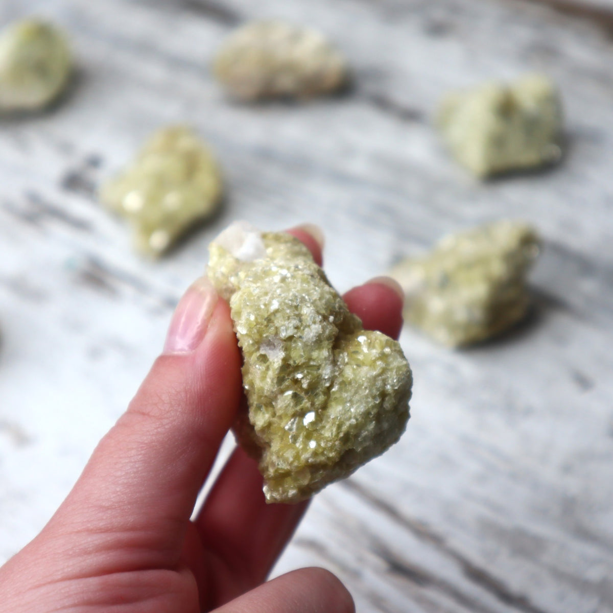 Prehnite Raw Mini Clusters | Calm, Healing &amp; Heart Connection