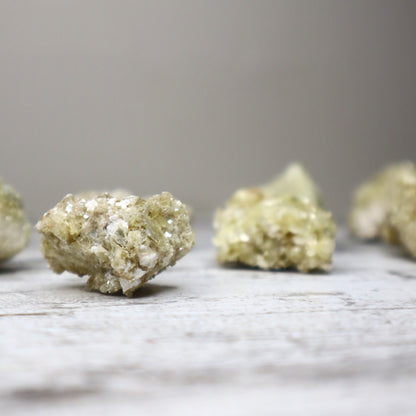 Prehnite Raw Mini Clusters | Calm, Healing & Heart Connection
