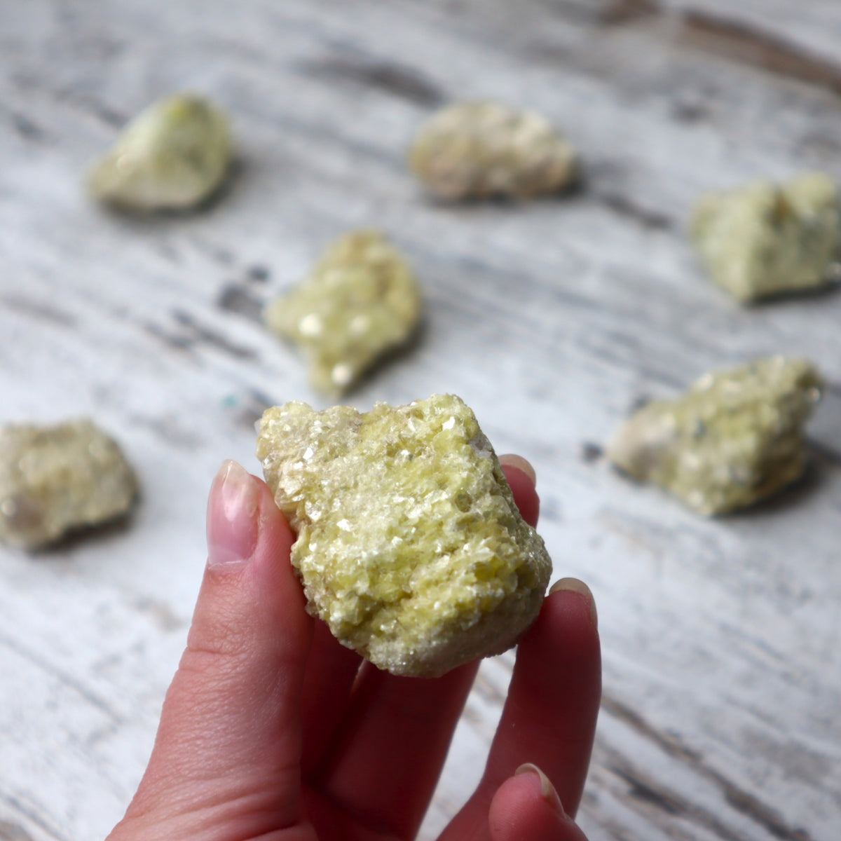 Prehnite Raw Mini Clusters | Calm, Healing &amp; Heart Connection