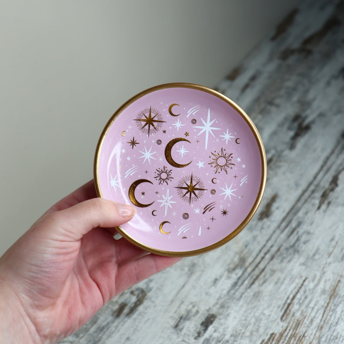 Purple Moon Stacking Ceramic Trinket Dish | Celestial Magic, Intuition &amp; Sacred Treasures
