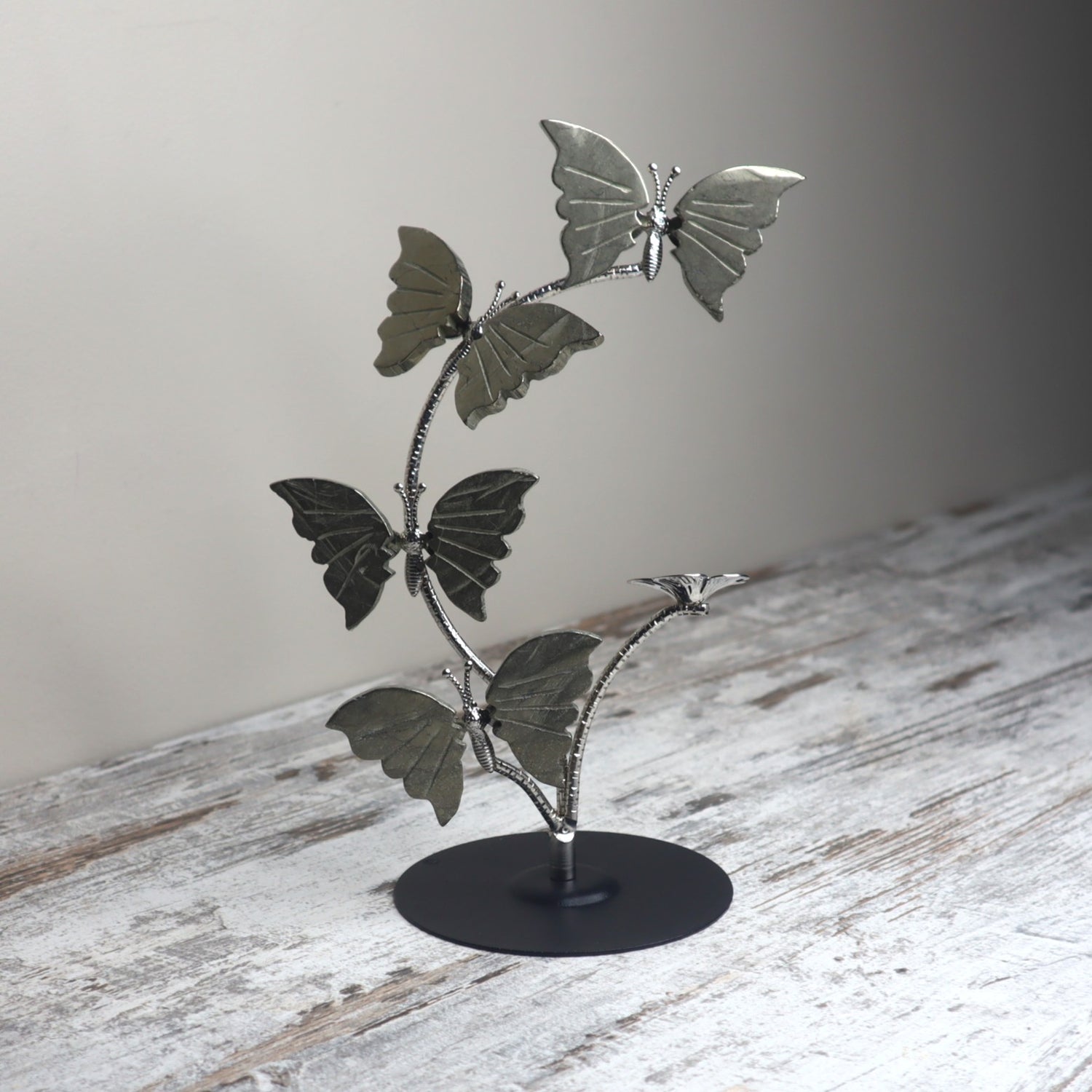 Pyrite Butterfly Sphere Holder | Abundance, Transformation &amp; New Beginnings