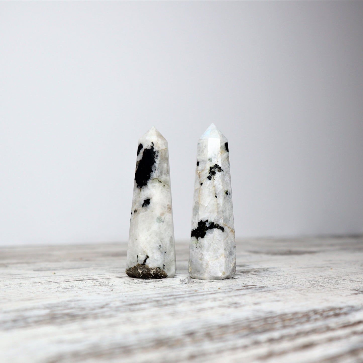 Rainbow Moonstone Mini Point | Intuitively Chosen | Intuition, Balance & New Beginnings