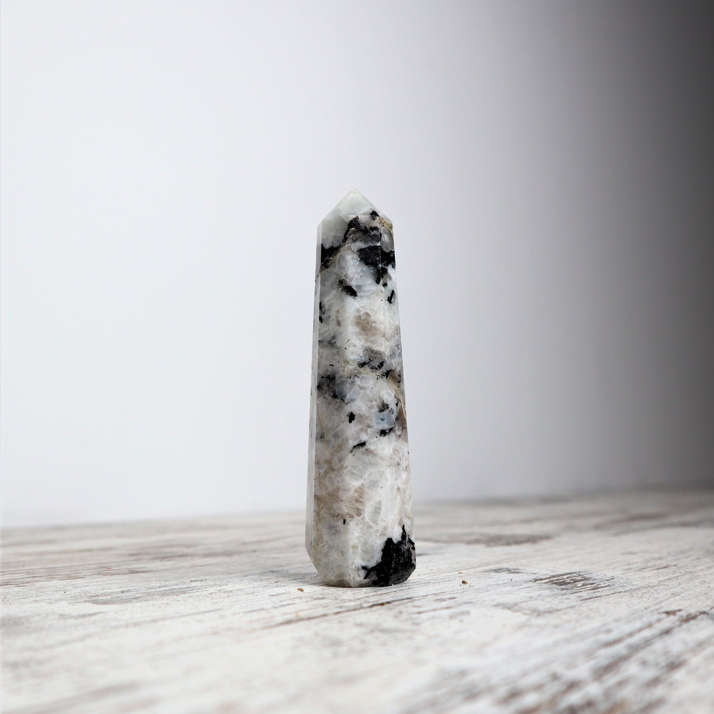 Rainbow Moonstone Mini Point | Intuitively Chosen | Intuition, Balance & New Beginnings