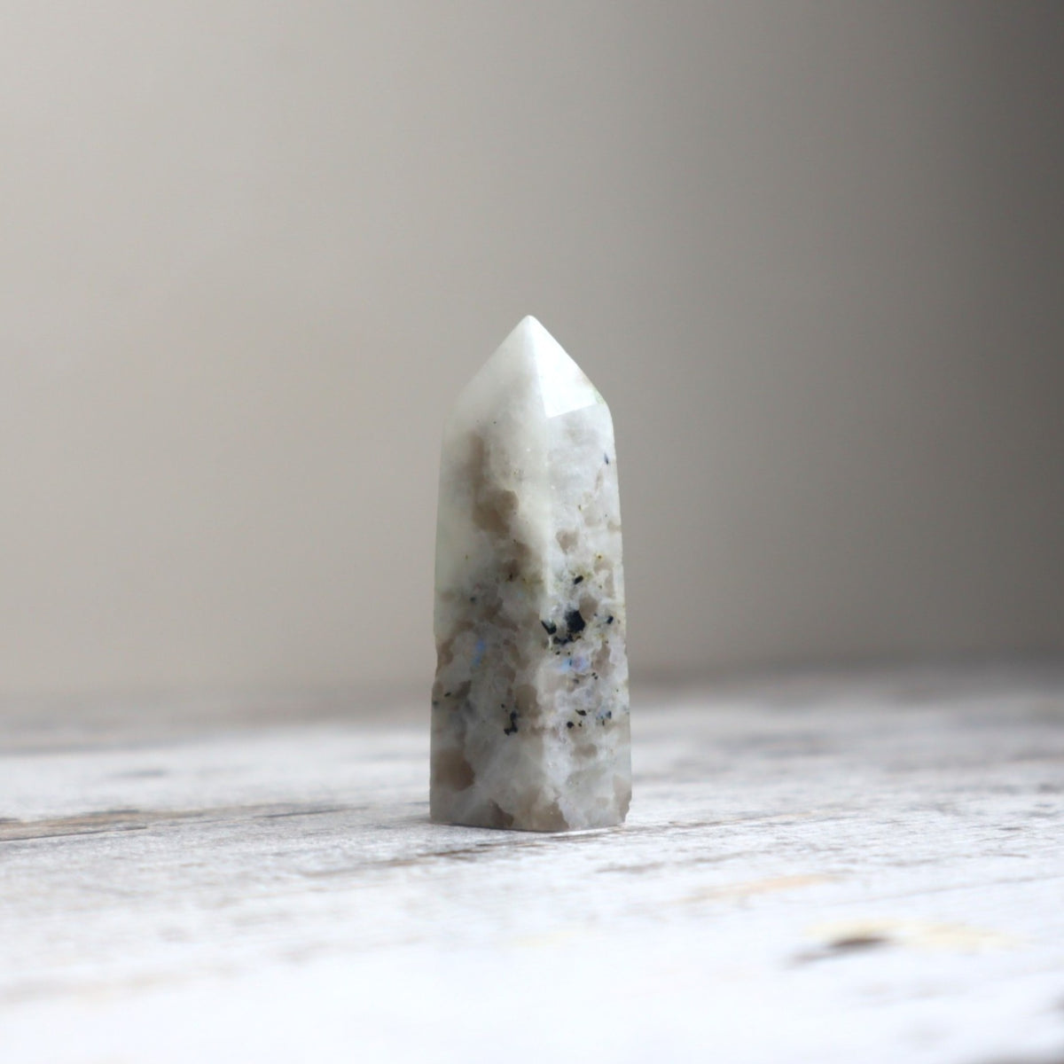 Rainbow Moonstone Mini Tower | Intuition, New Beginnings &amp; Inner Balance