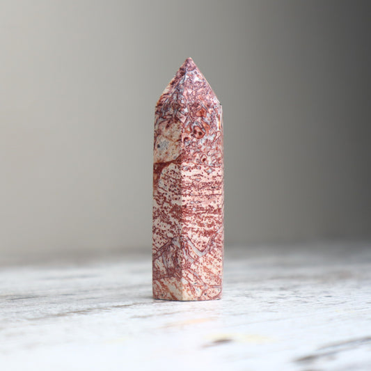 Red Net Jasper Point | Strength, Stability & Energetic Protection