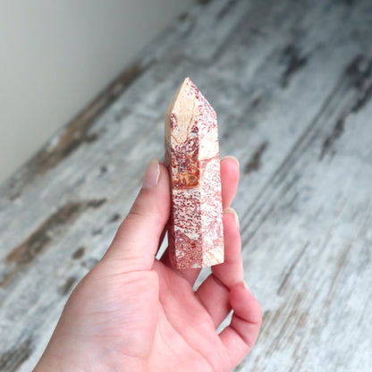 Red Net Jasper Point | Strength, Stability & Energetic Protection