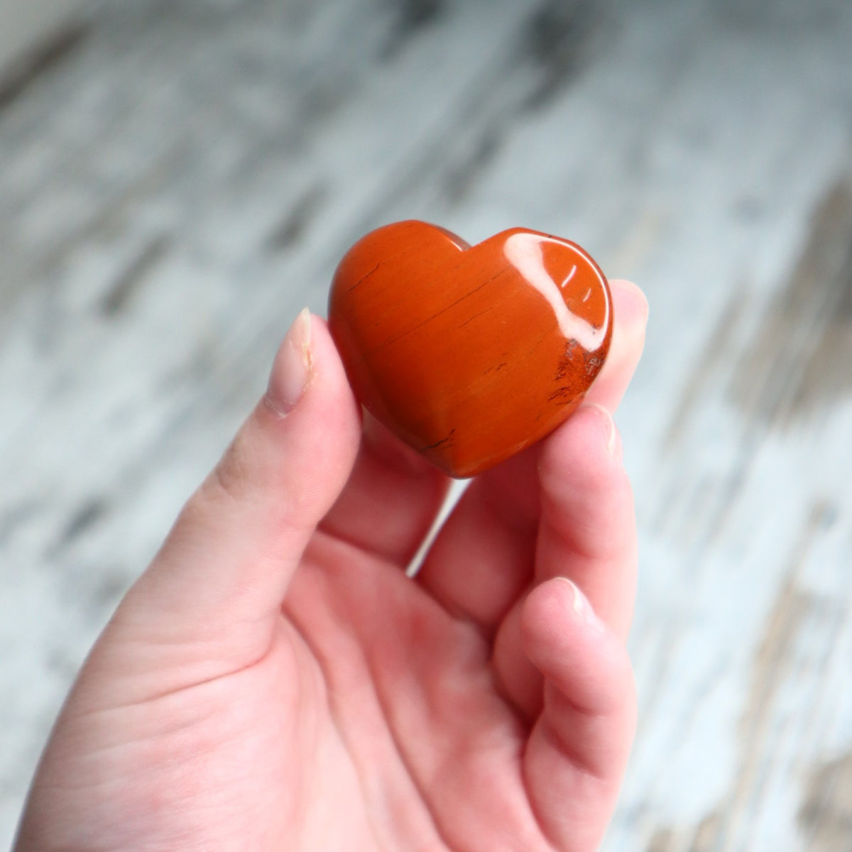 Red Jasper Mini Heart | Strength, Courage &amp; Grounding