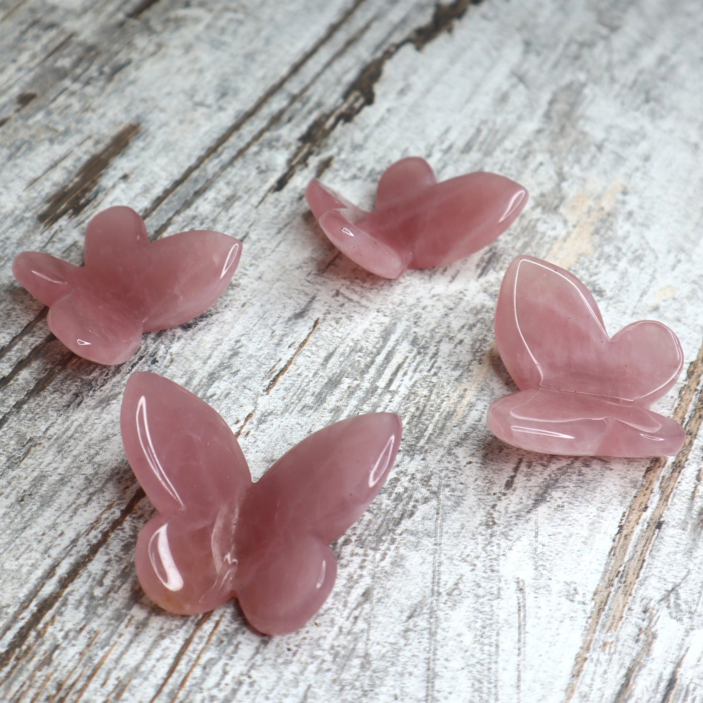 Rose Quartz 3D Butterfly | Intuitively Chosen | Love, Transformation & Heart Healing