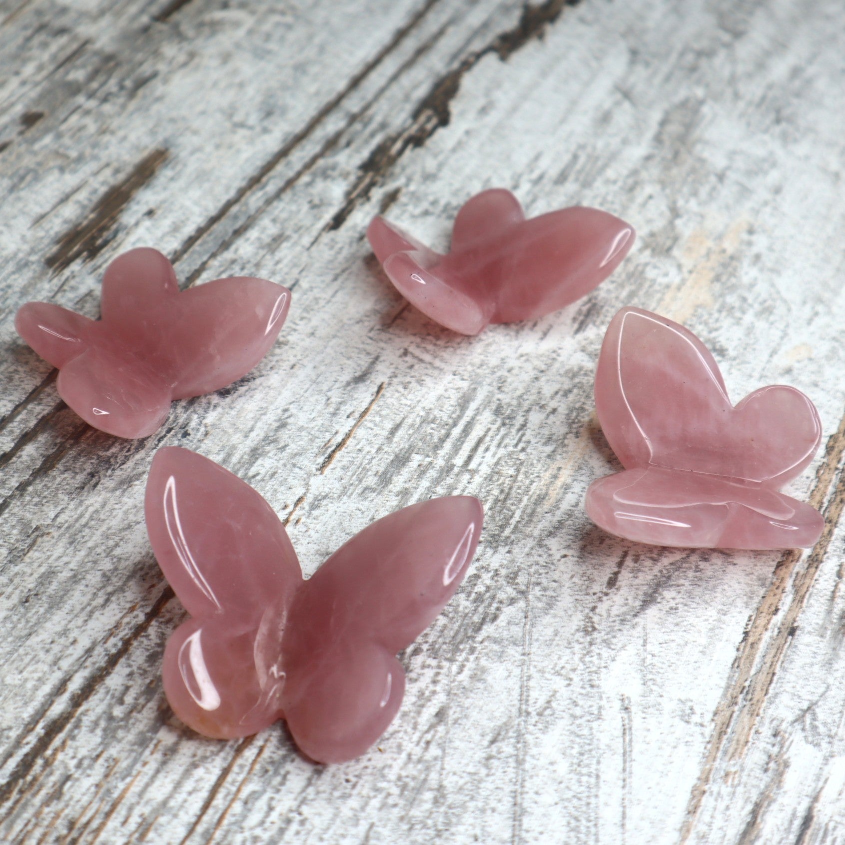 Rose Quartz 3D Butterfly | Intuitively Chosen | Love, Transformation &amp; Heart Healing