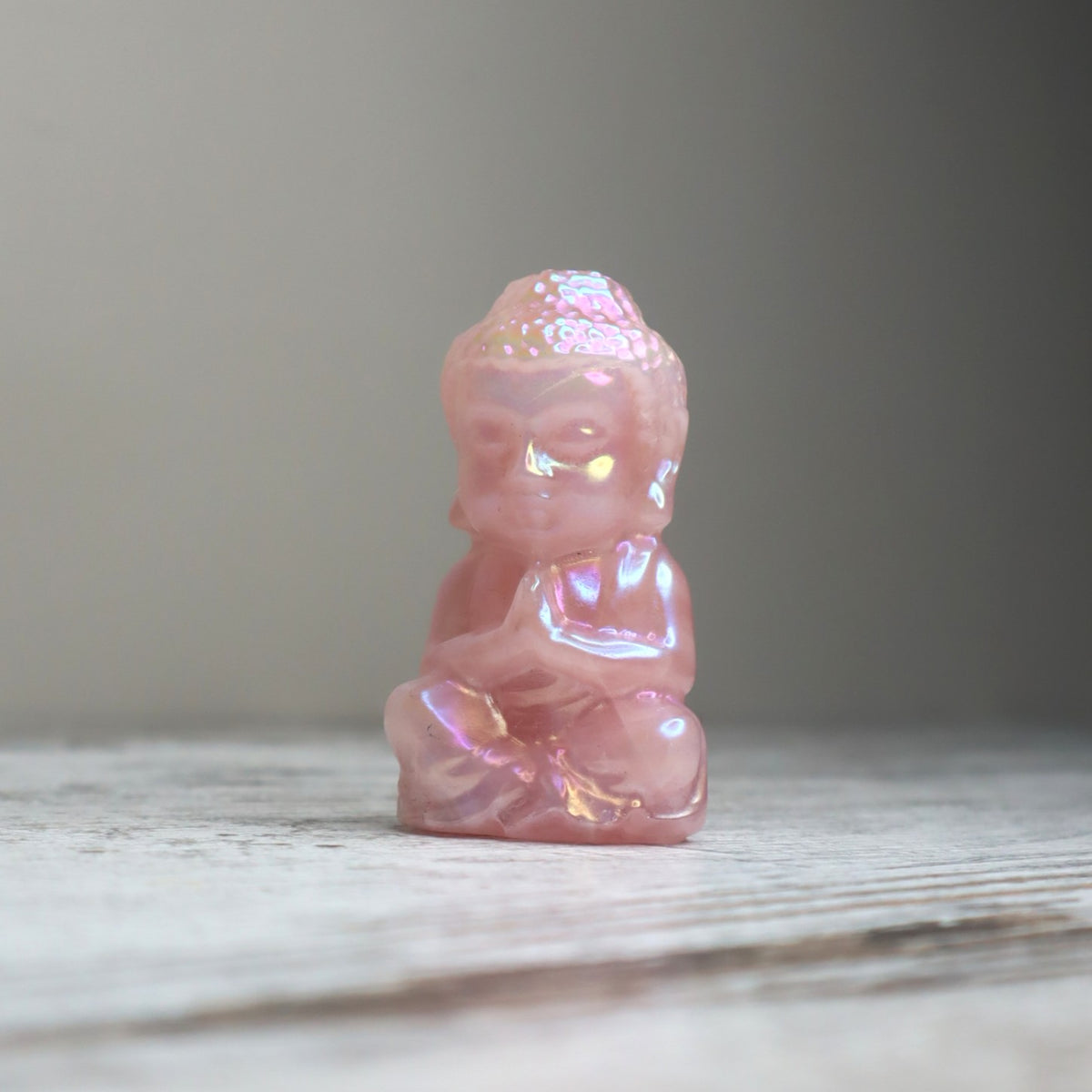 Rose Aura Buddha Carving | Unconditional Love, Peace &amp; Divine Serenity