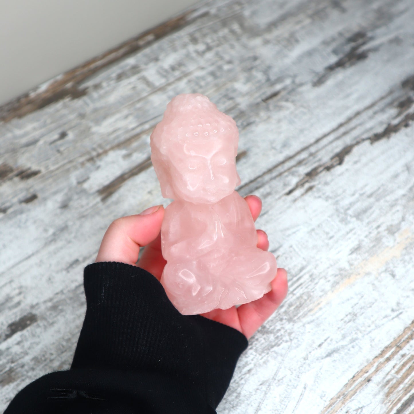 Rose Quartz Buddha Carving | Heart Healing, Compassion & Connection