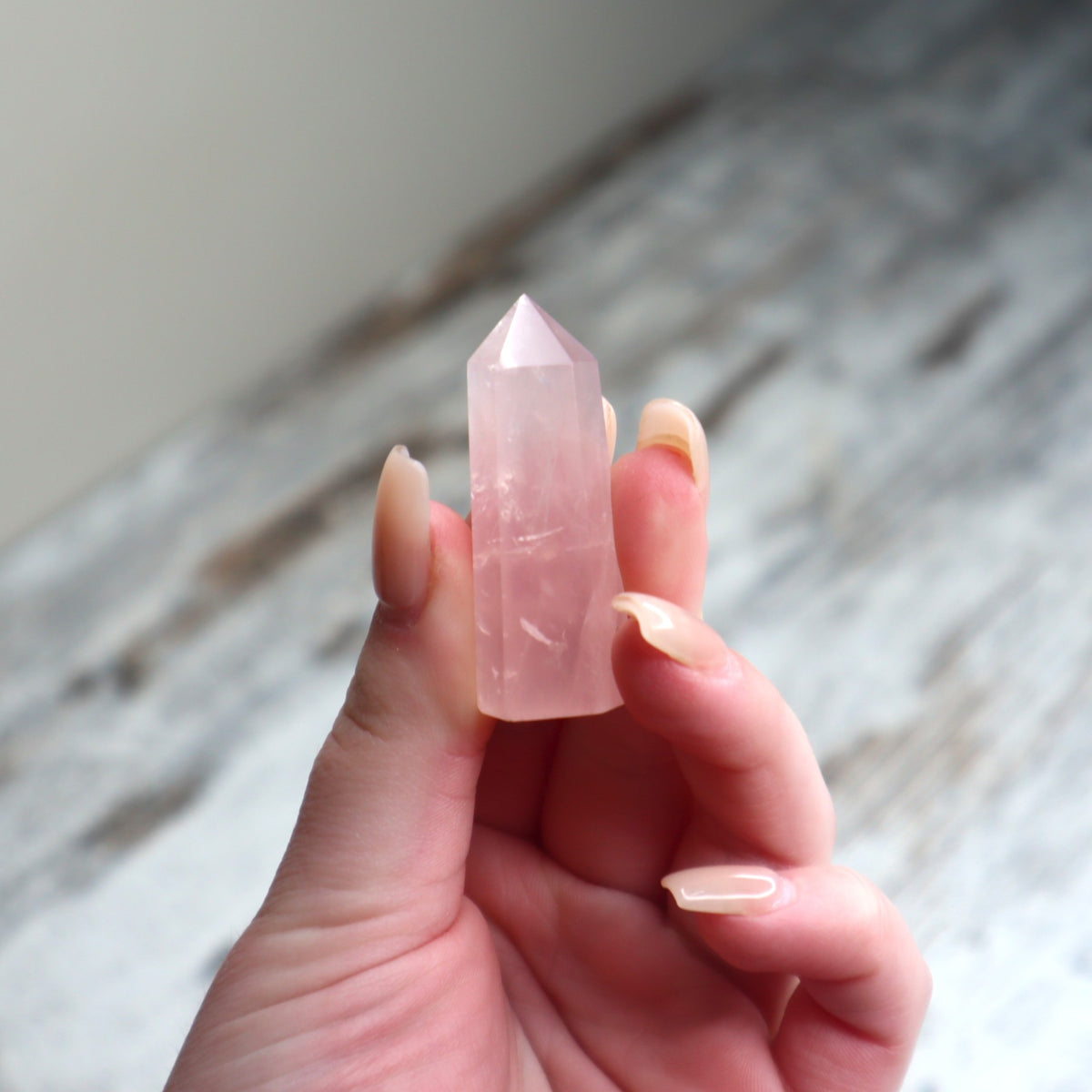 Rose Quartz Mini Tower | Self Love &amp; Heart Healing