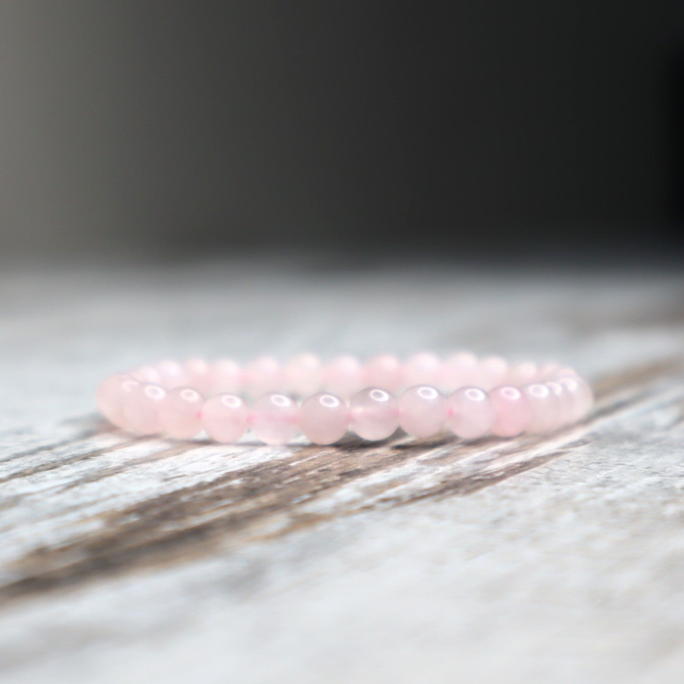 Rose Quartz Bead Bracelet | 6mm | Love, Self-Worth &amp; Emotional Healing