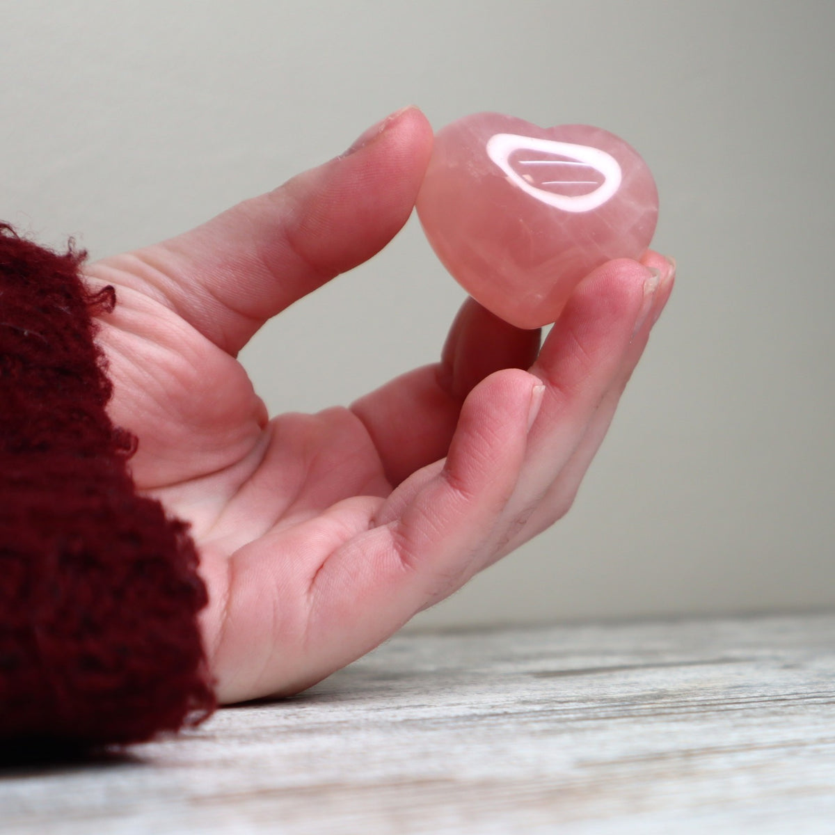 Rose Quartz Mini Heart | Love, Compassion &amp; Emotional Healing