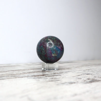Ruby in Kyanite Sphere