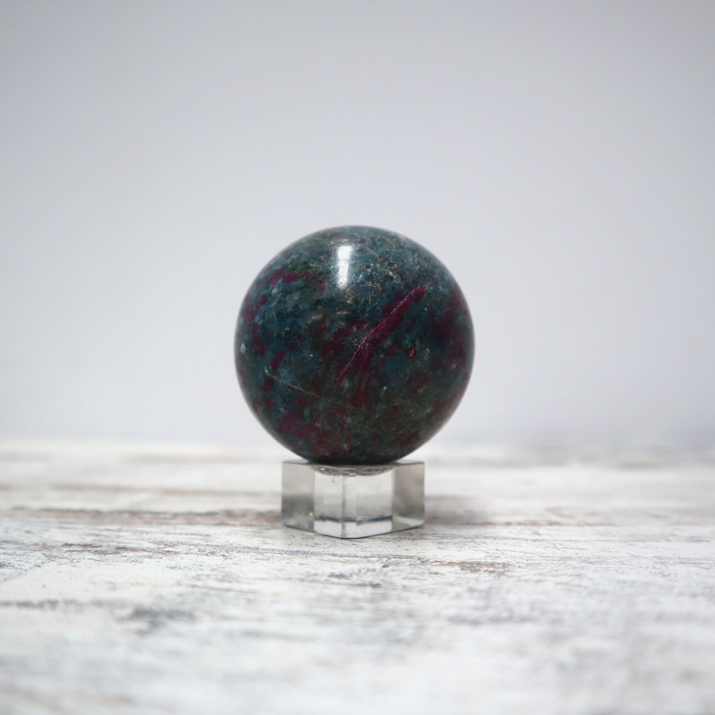 Ruby in Kyanite Sphere