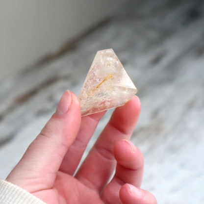 Golden Rutilated Quartz Mini Freeform | Clarity, Divine Guidance & Manifestation