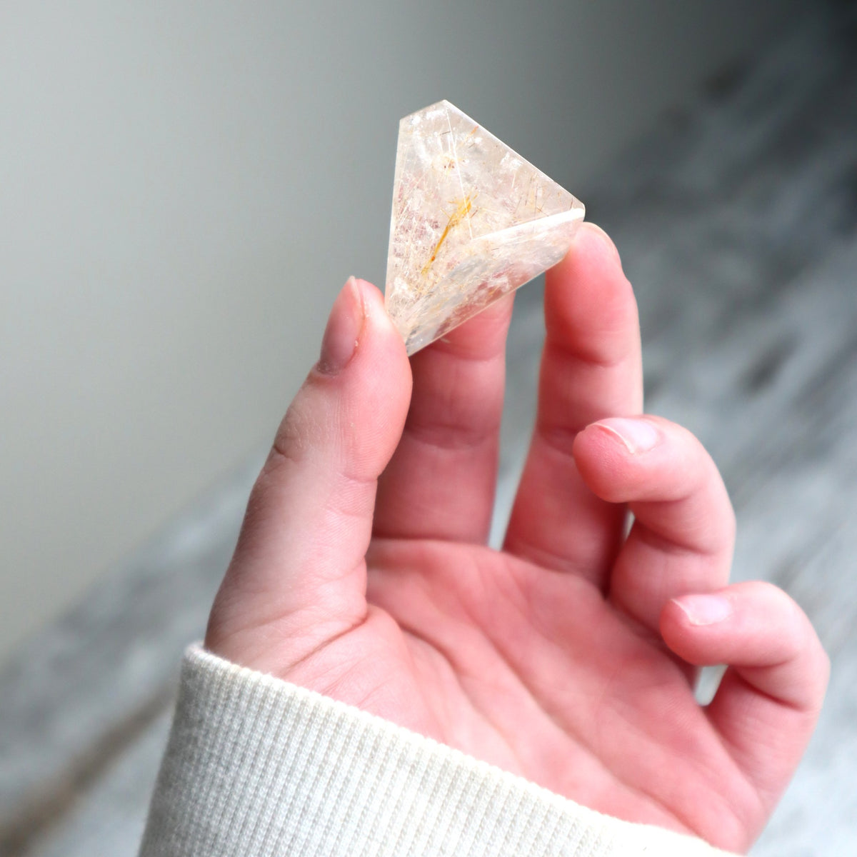 Golden Rutilated Quartz Mini Freeform | Clarity, Divine Guidance &amp; Manifestation