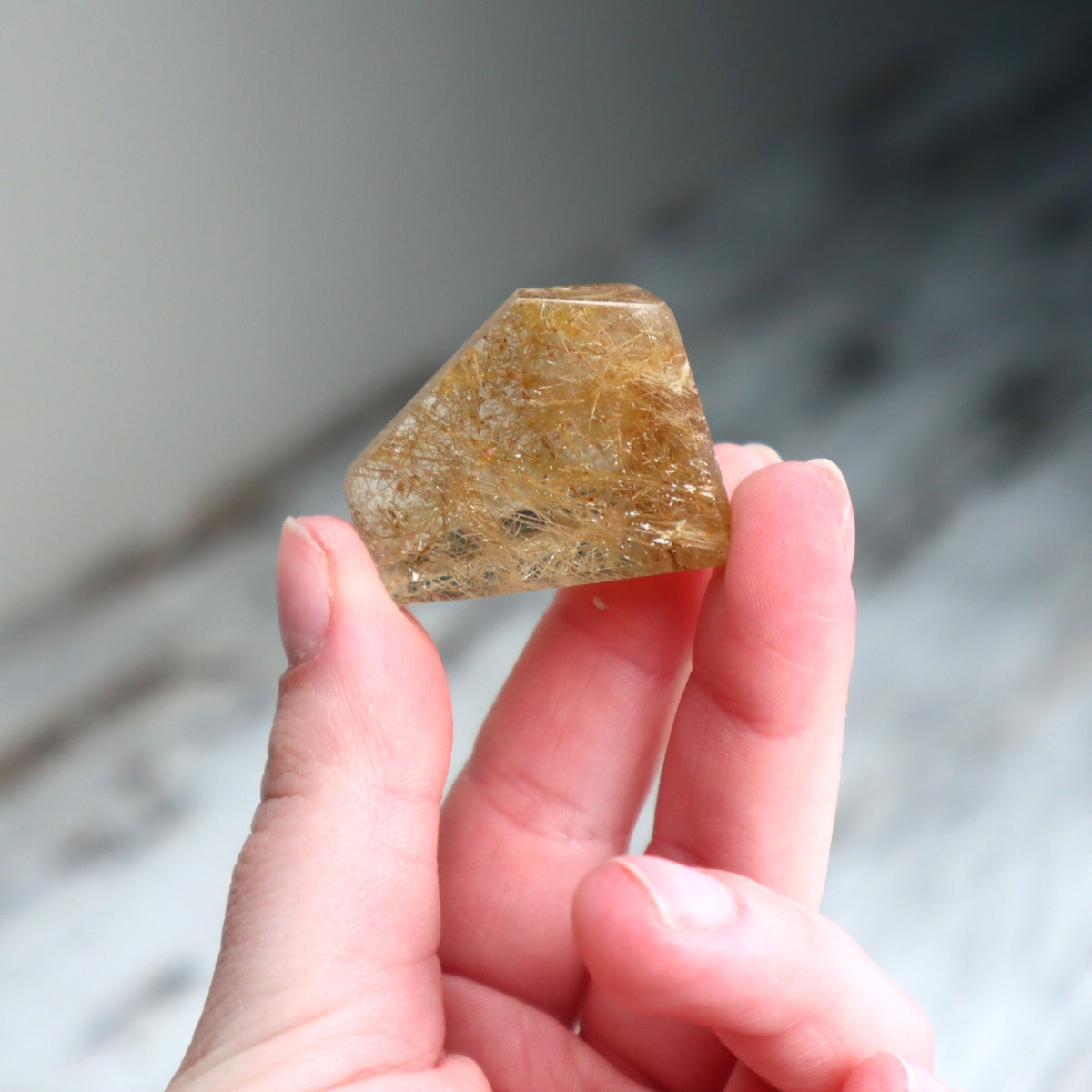 Golden Rutilated Quartz Mini Freeform | Abundance, Confidence &amp; Inspired Action