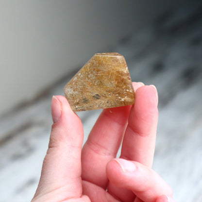 Golden Rutilated Quartz Mini Freeform | Abundance, Confidence & Inspired Action