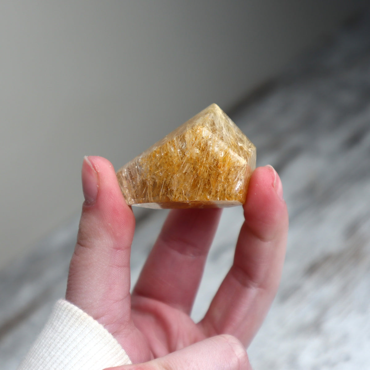 Golden Rutilated Quartz Mini Freeform | Confidence, Clarity &amp; Manifestation