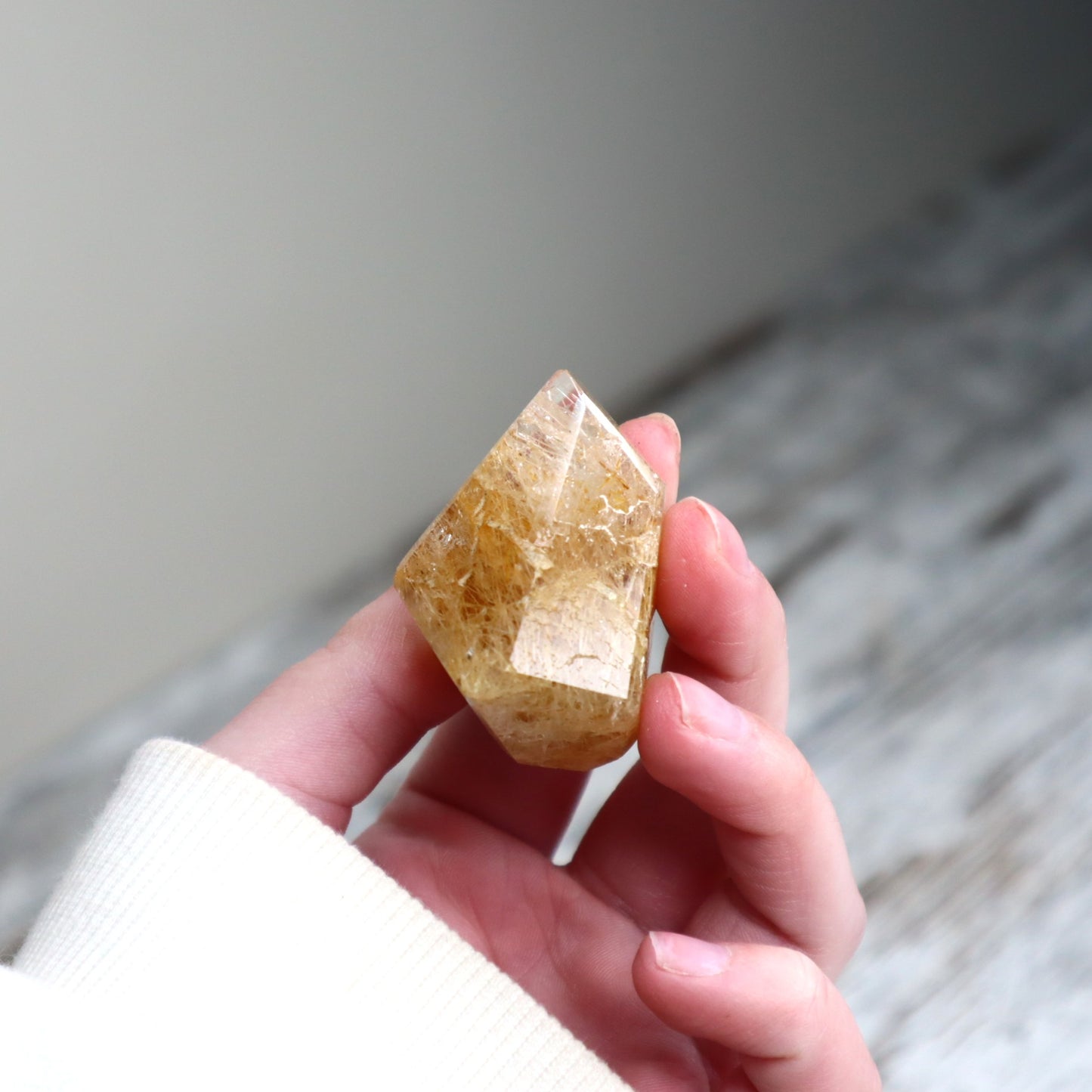 Golden Rutilated Quartz Mini Freeform | Confidence, Clarity & Manifestation