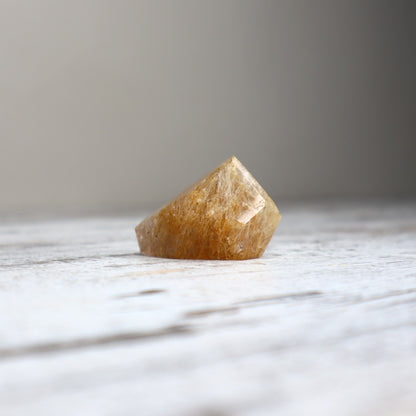 Golden Rutilated Quartz Mini Freeform | Confidence, Clarity & Manifestation