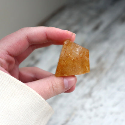Golden Rutilated Quartz Mini Freeform | Motivation, Abundance & Inner Strength