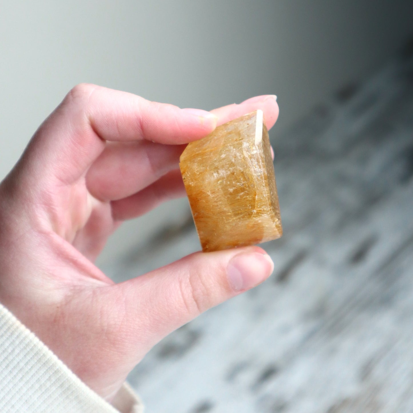 Golden Rutilated Quartz Mini Freeform | Prosperity, Confidence & Inspired Action