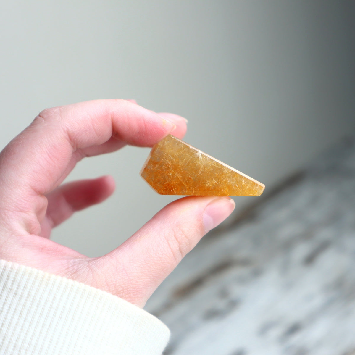 Golden Rutilated Quartz Mini Freeform | Clarity, Prosperity &amp; Focused Intention
