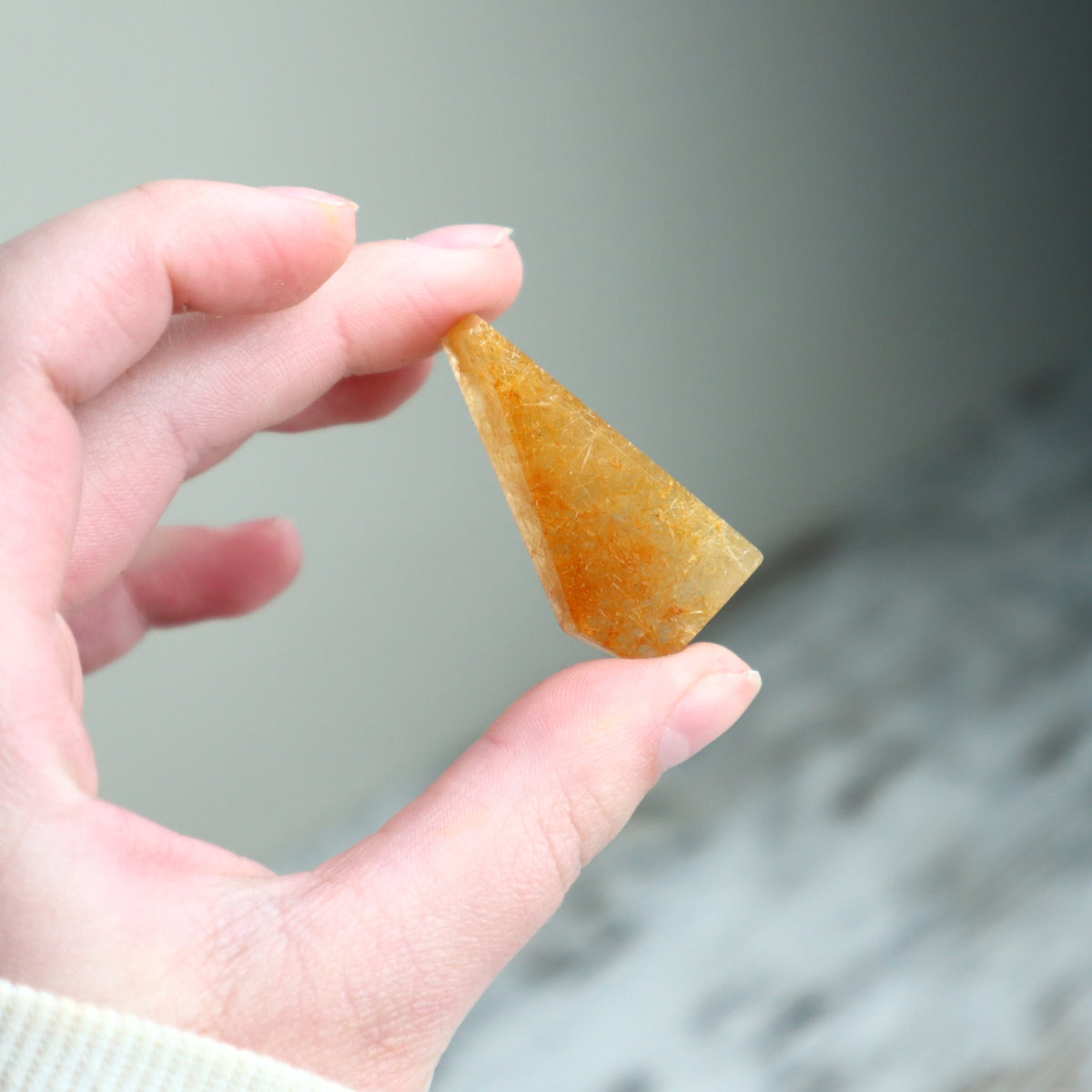 Golden Rutilated Quartz Mini Freeform | Clarity, Prosperity &amp; Focused Intention