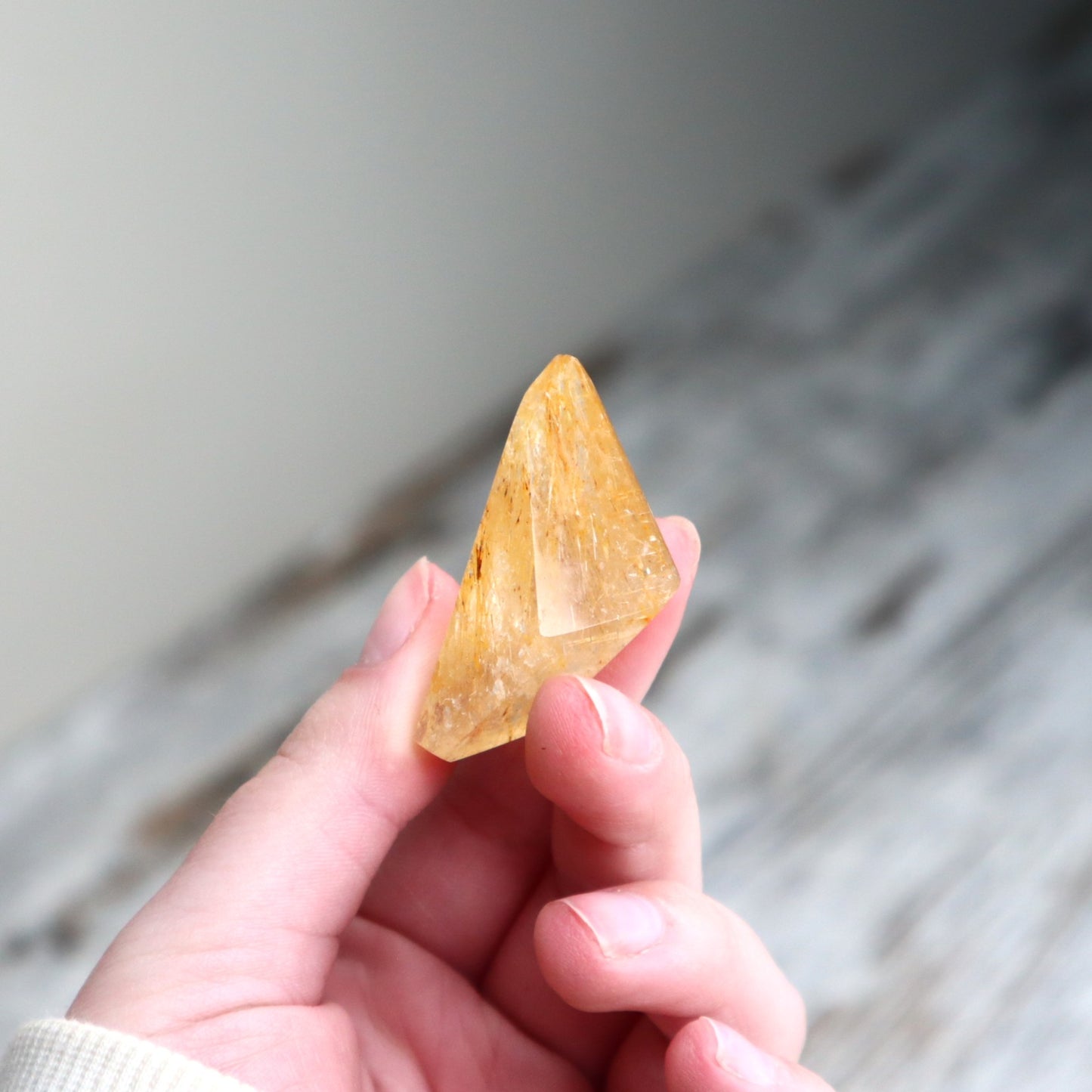 Golden Rutilated Quartz Mini Freeform | Clarity, Confidence & Golden Light