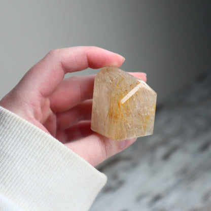 Golden Rutilated Quartz Freeform | Radiant Clarity, Abundance & Purpose
