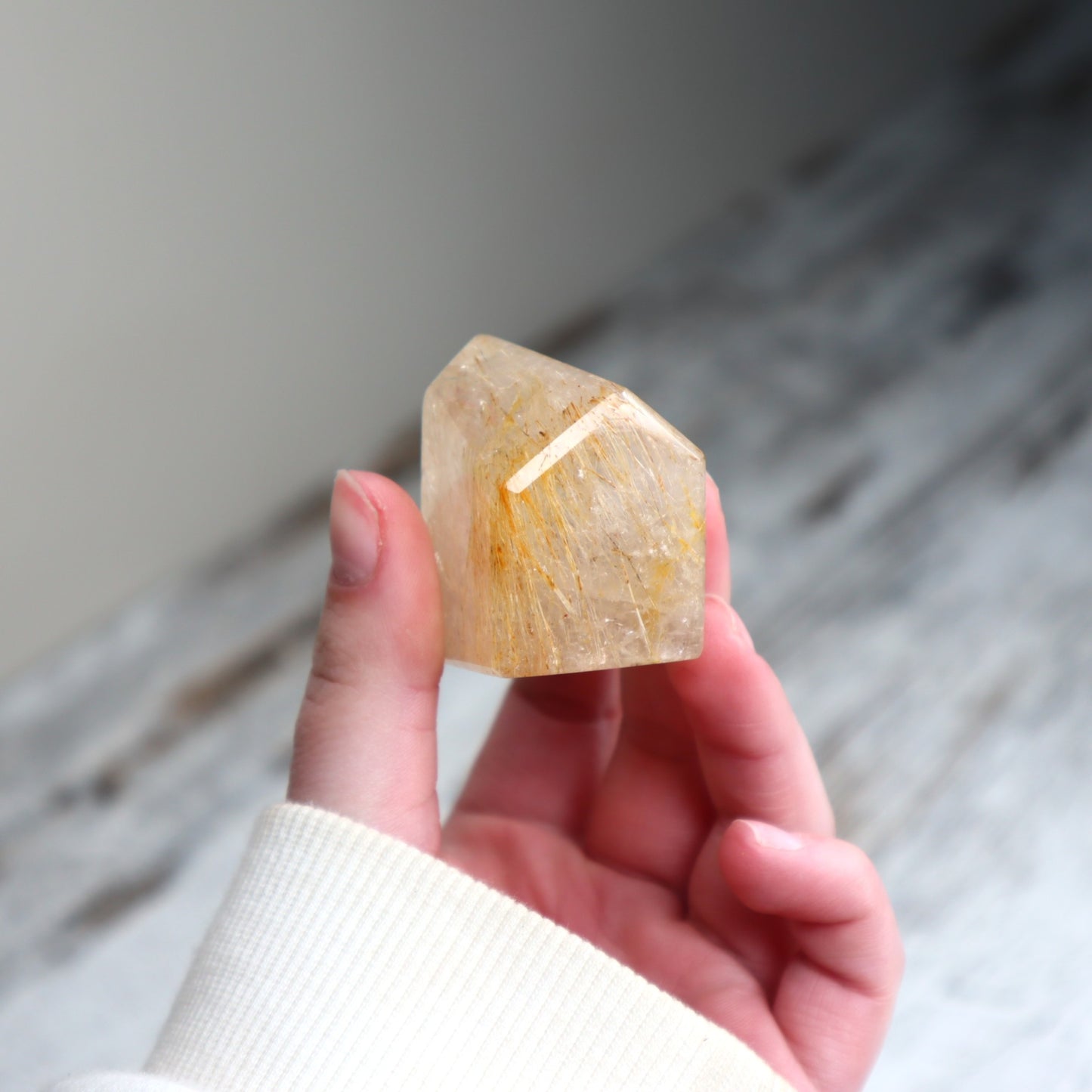 Golden Rutilated Quartz Freeform | Radiant Clarity, Abundance & Purpose